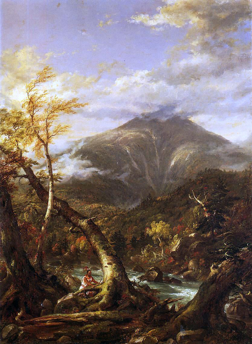  Thomas Cole Indian Pass - Tahawus - Hand Painted Oil Painting