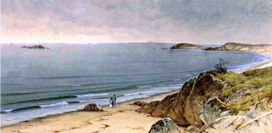  Alfred Thompson Bricher Indian Rock, Narragansett Bay - Hand Painted Oil Painting