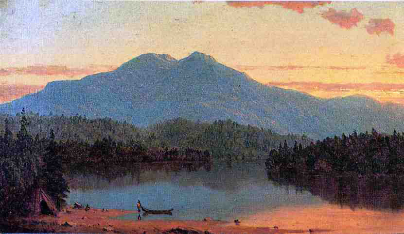  Sanford Robinson Gifford Indian Twilight - Hand Painted Oil Painting
