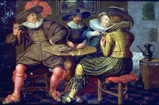  Dirck Hals Interieur mit Tischgesellschaft - Hand Painted Oil Painting