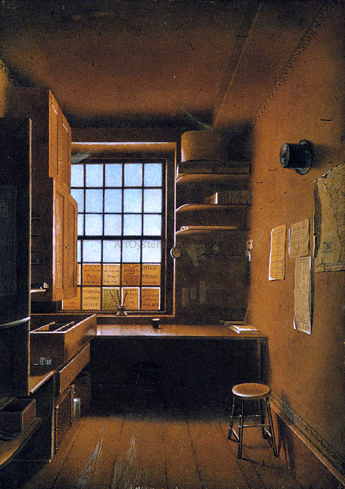  James Kidder Interior of a Lottery - Hand Painted Oil Painting