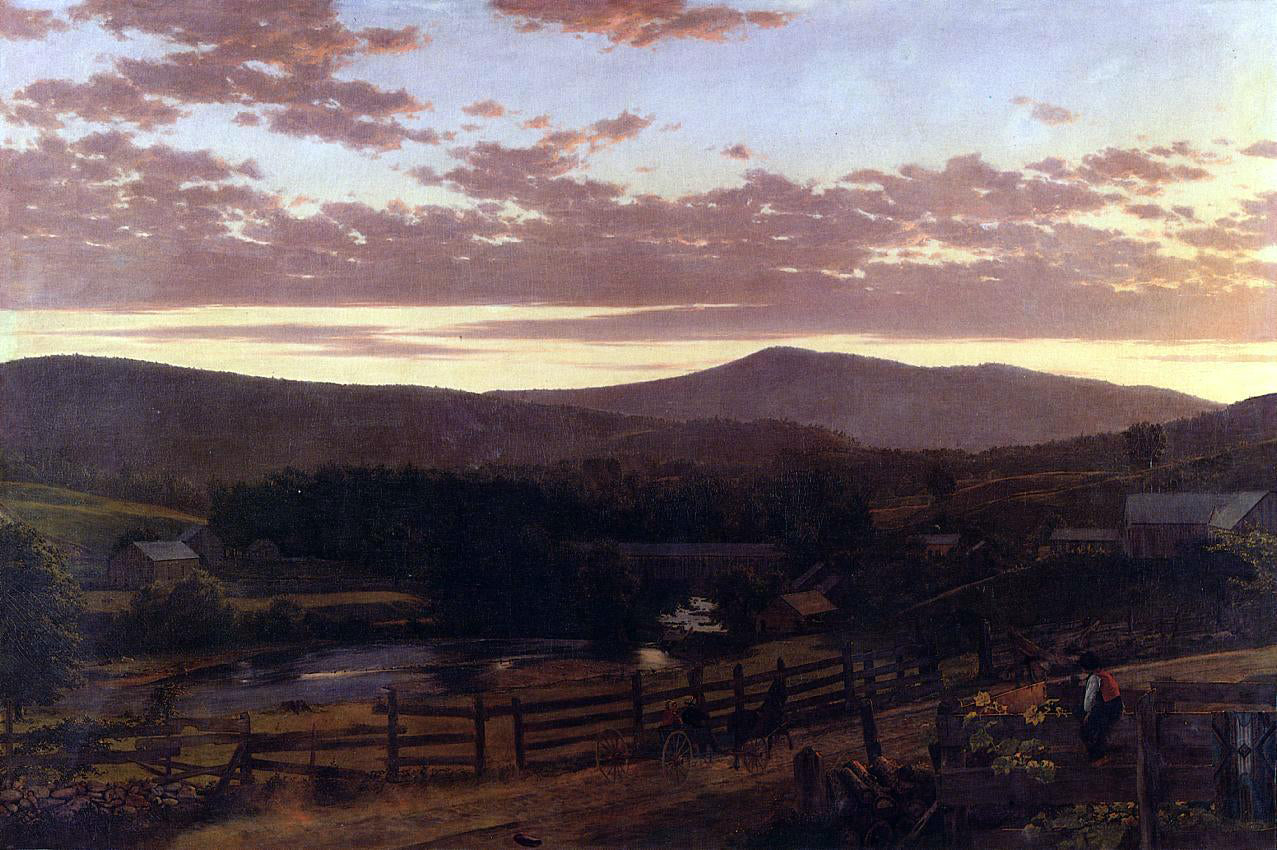  Frederic Edwin Church Ira Mountain, Vermont - Hand Painted Oil Painting