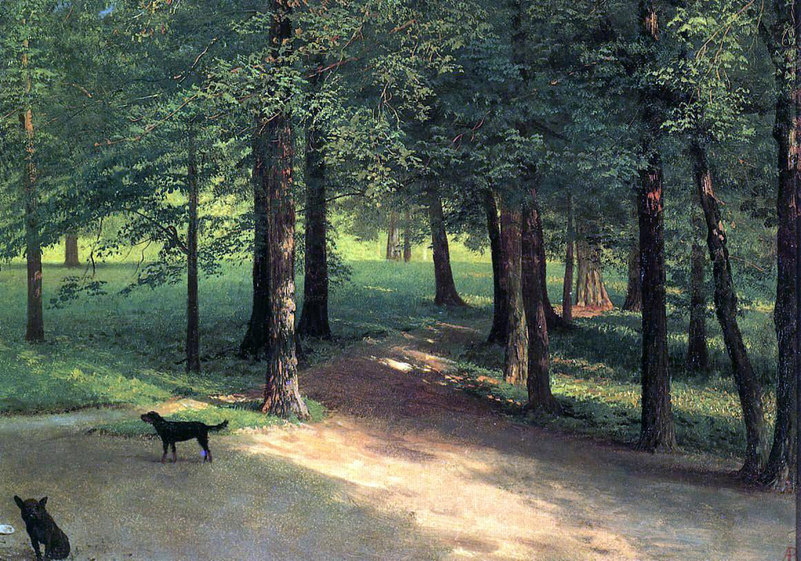  Albert Bierstadt Irvington Woods - Hand Painted Oil Painting