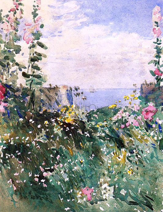  Frederick Childe Hassam Isles of Shoals Garden, Appledore - Hand Painted Oil Painting