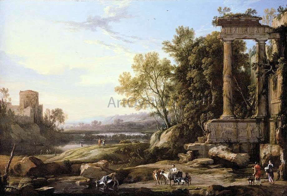  Pierre Patel Italianate Landscape - Hand Painted Oil Painting