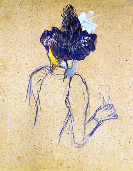  Henri De Toulouse-Lautrec Jane Avril Seen from the Back - Hand Painted Oil Painting