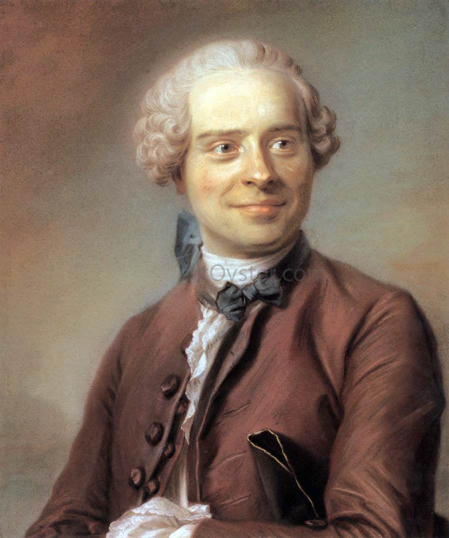  Maurice Quentin De La Tour Jean Le Rond d'Alambert - Hand Painted Oil Painting