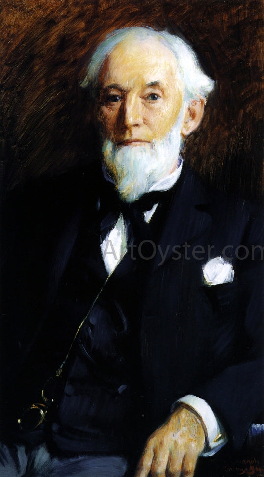  Robert Vonnoh Jerome A. Eddy, Sr. - Hand Painted Oil Painting