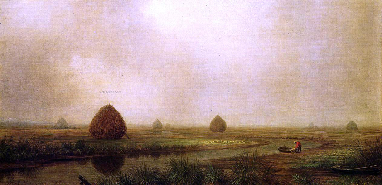  Martin Johnson Heade Jersey Marshes - Hand Painted Oil Painting