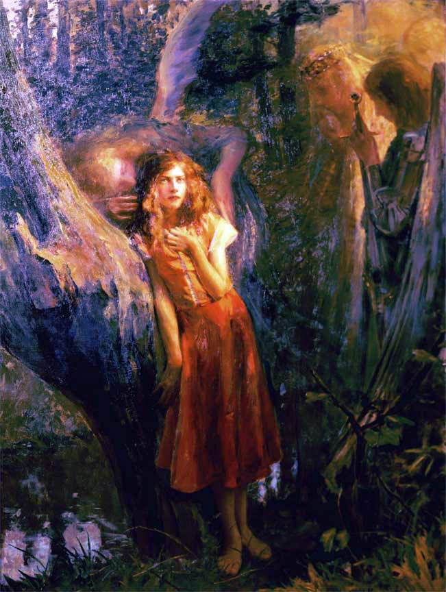 Gaston Bussiere Joan of Arc - Hand Painted Oil Painting