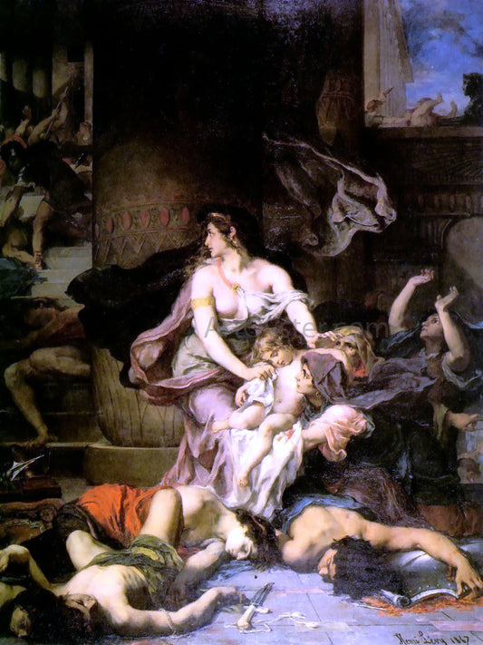  Henri Leopold Levy Joas sauve du massacre des petits fils d'Athalie - Hand Painted Oil Painting