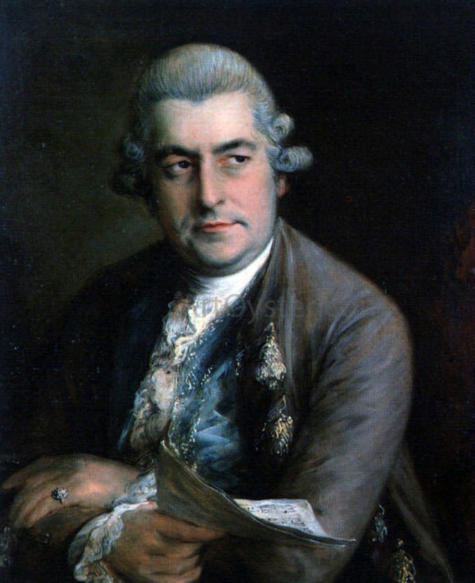  Thomas Gainsborough Johann Christian Bach - Hand Painted Oil Painting