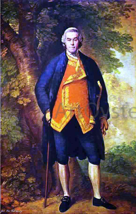  Thomas Gainsborough John, 10th Viscount Kilmorey - Hand Painted Oil Painting