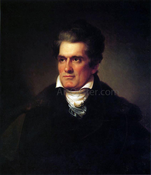  Rembrandt Peale John C. Calhoun - Hand Painted Oil Painting