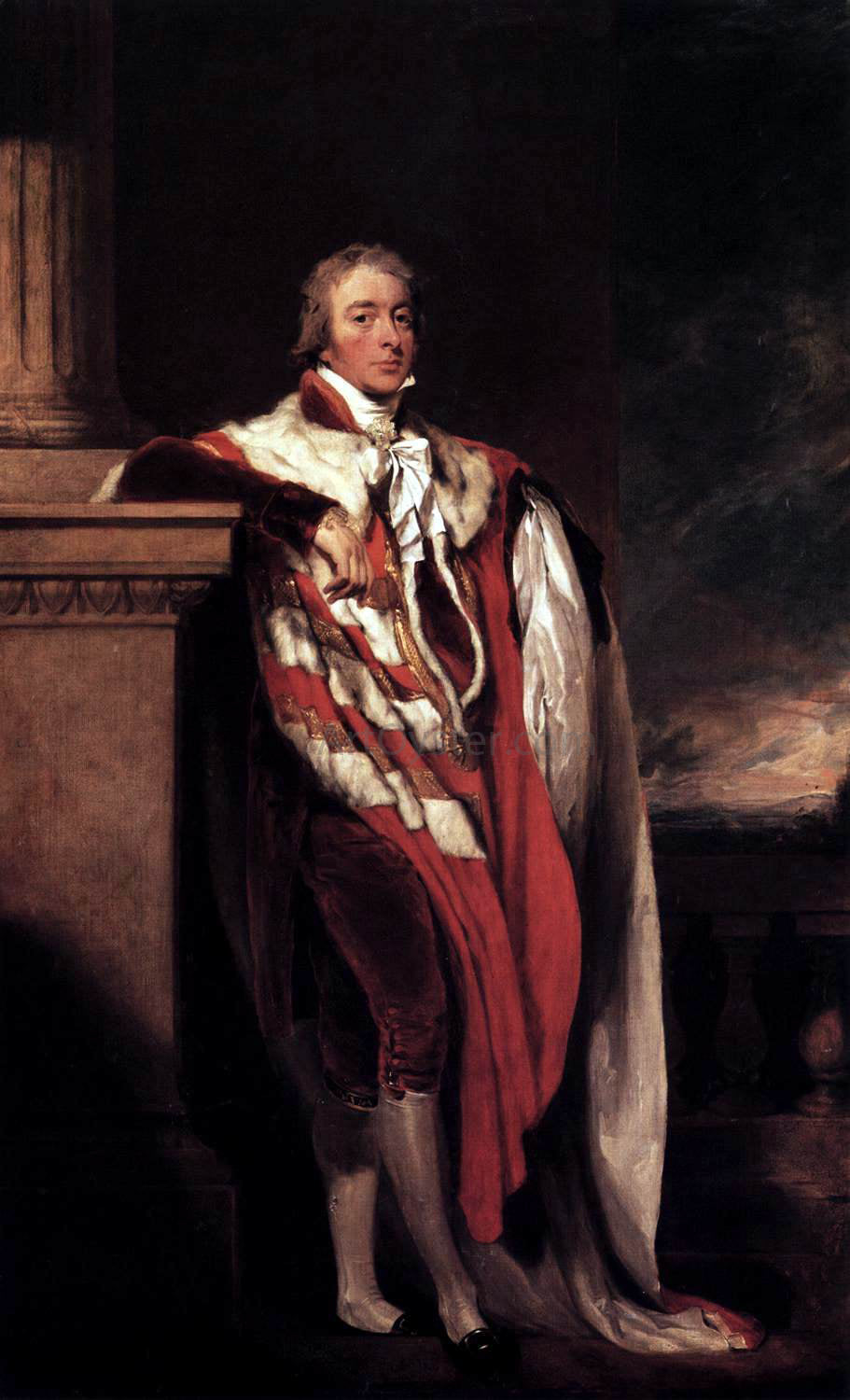  Sir Thomas Lawrence John Fane, Tenth Count of Westmorland - Hand Painted Oil Painting