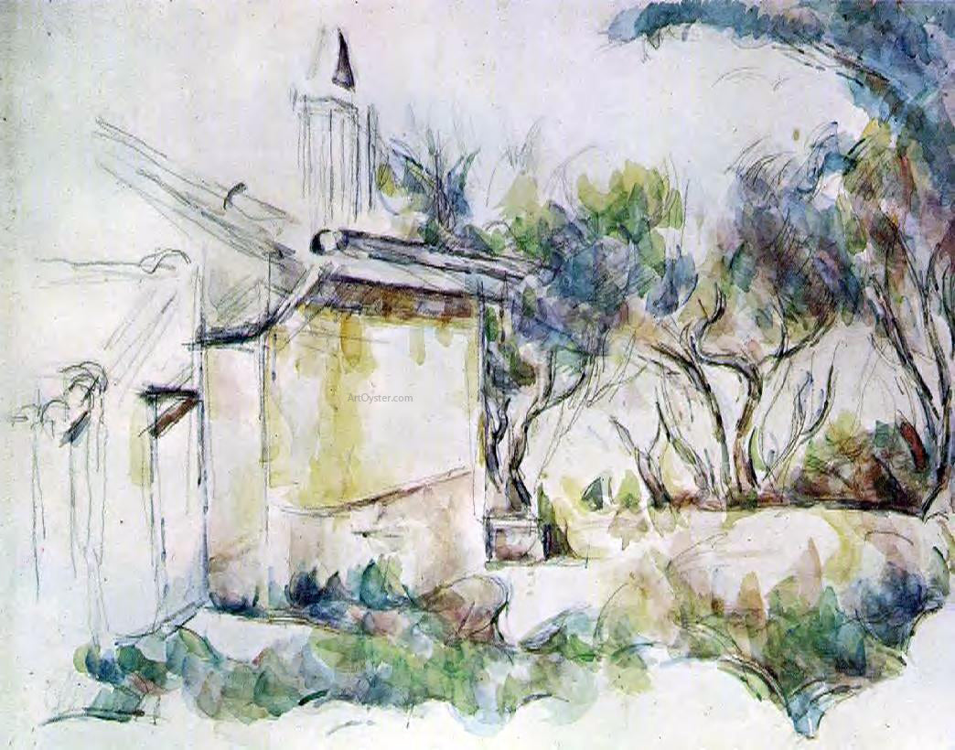  Paul Cezanne Jourdan's Cottage - Hand Painted Oil Painting