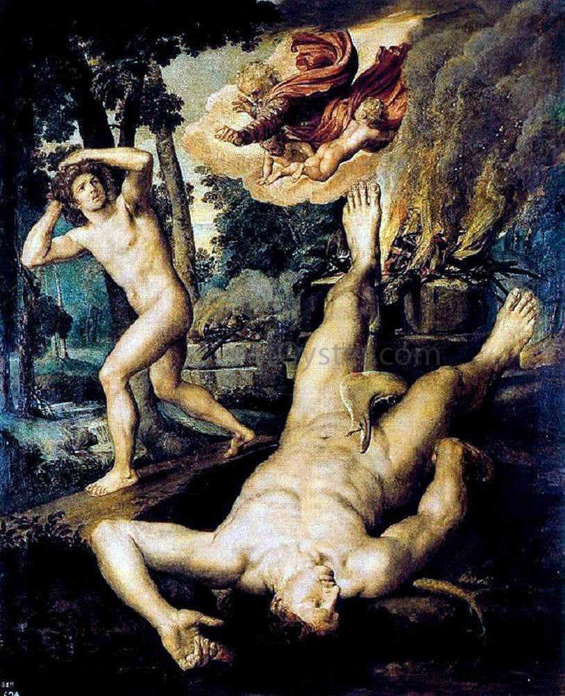  Michiel Van Coxcie Killing of Abel - Hand Painted Oil Painting