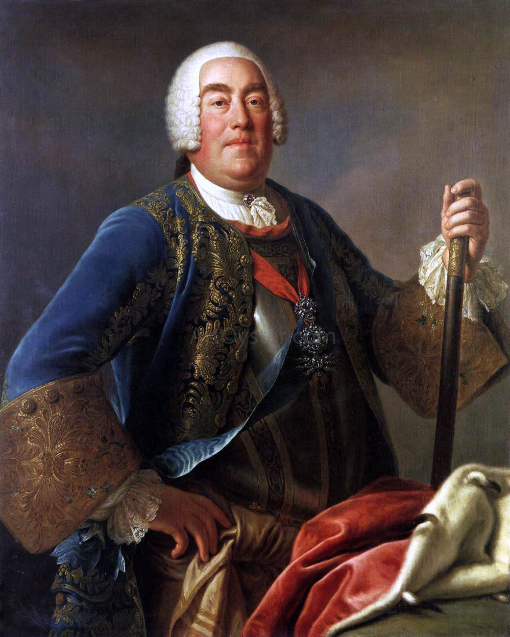  Pietro Antonio Rotari King Augustus III of Poland - Hand Painted Oil Painting