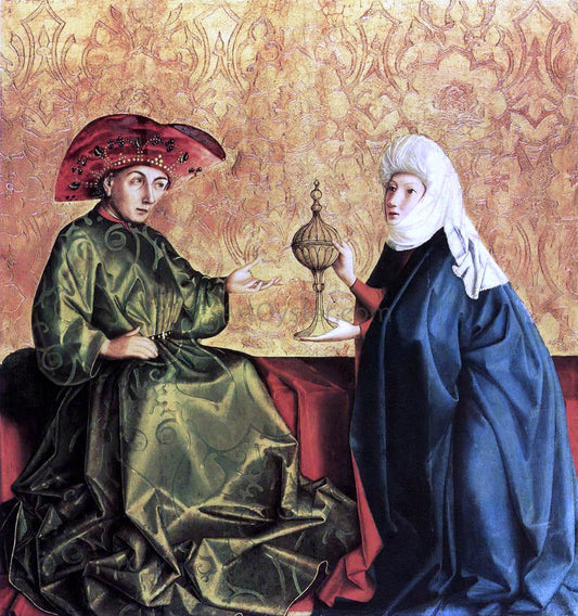  Konrad Witz King Solomon and the Queen of Sheba - Hand Painted Oil Painting