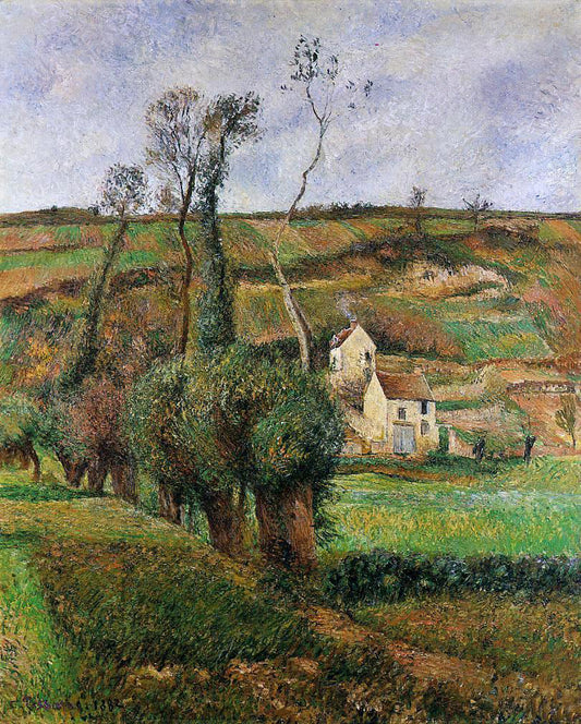  Camille Pissarro La Cote de 'Chou' a Pontoise - Hand Painted Oil Painting