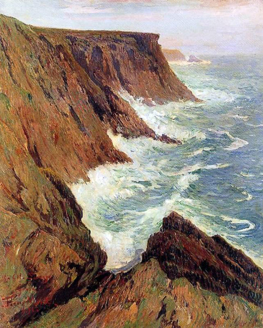 Henri Moret La Cote Sauvage, Croix - Hand Painted Oil Painting