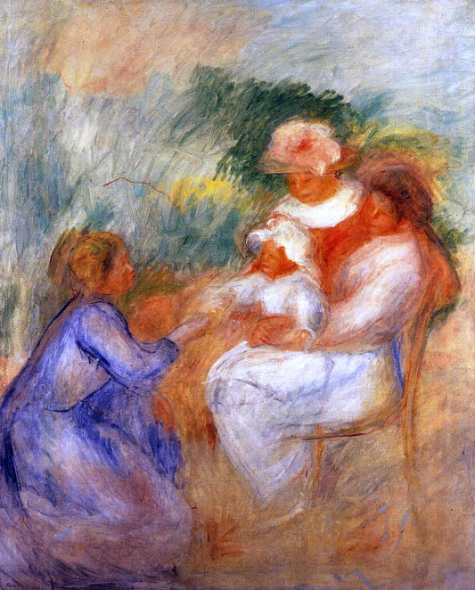  Pierre Auguste Renoir La Famille - Hand Painted Oil Painting