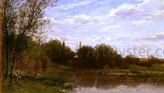  Edmond Marie Petitjean La Famille Du Pecheur - Hand Painted Oil Painting