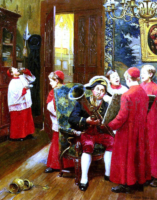  Paul Charles Chocarne-Moreau La Repetition Generale - Hand Painted Oil Painting