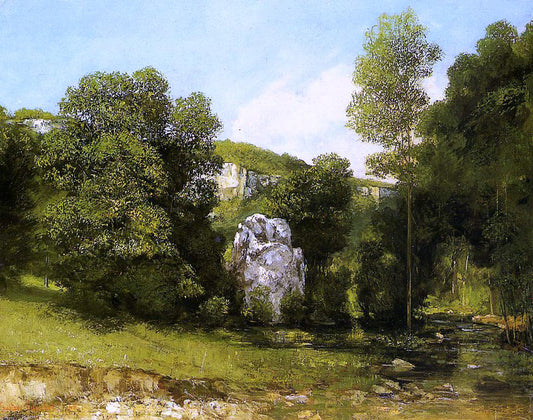  Gustave Courbet La Ruisseau de la Breme - Hand Painted Oil Painting