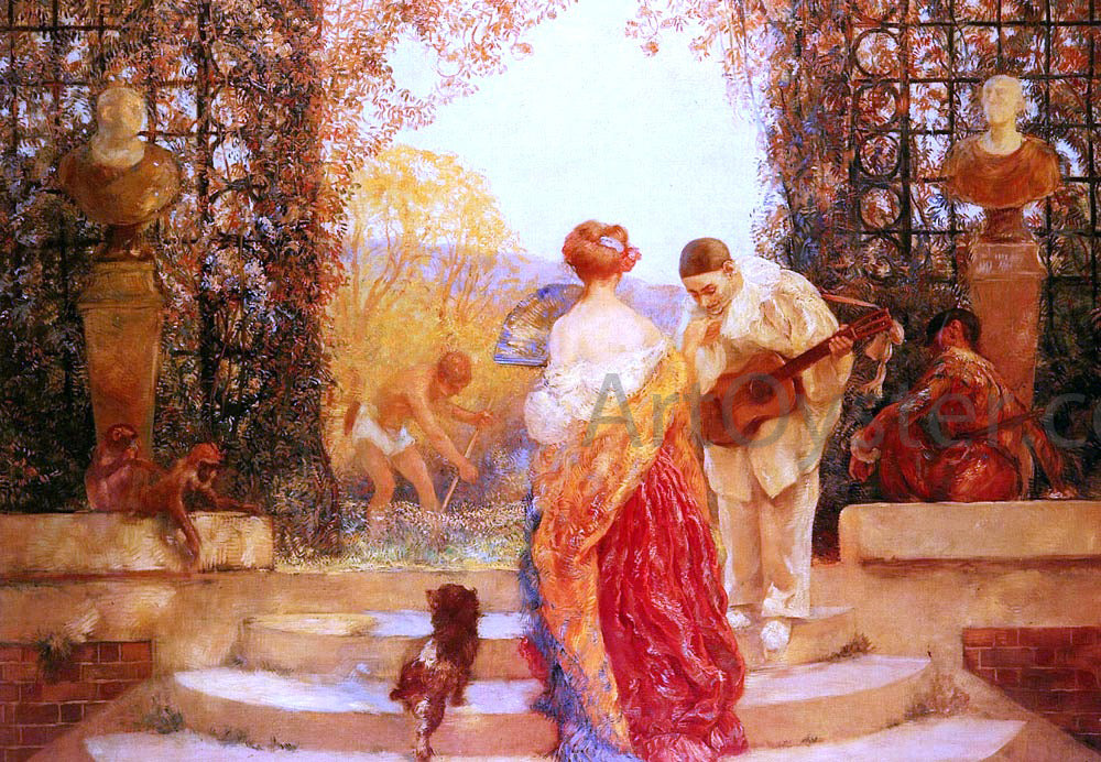  Gaston De Latouche La Salutation de Pierrot - Hand Painted Oil Painting