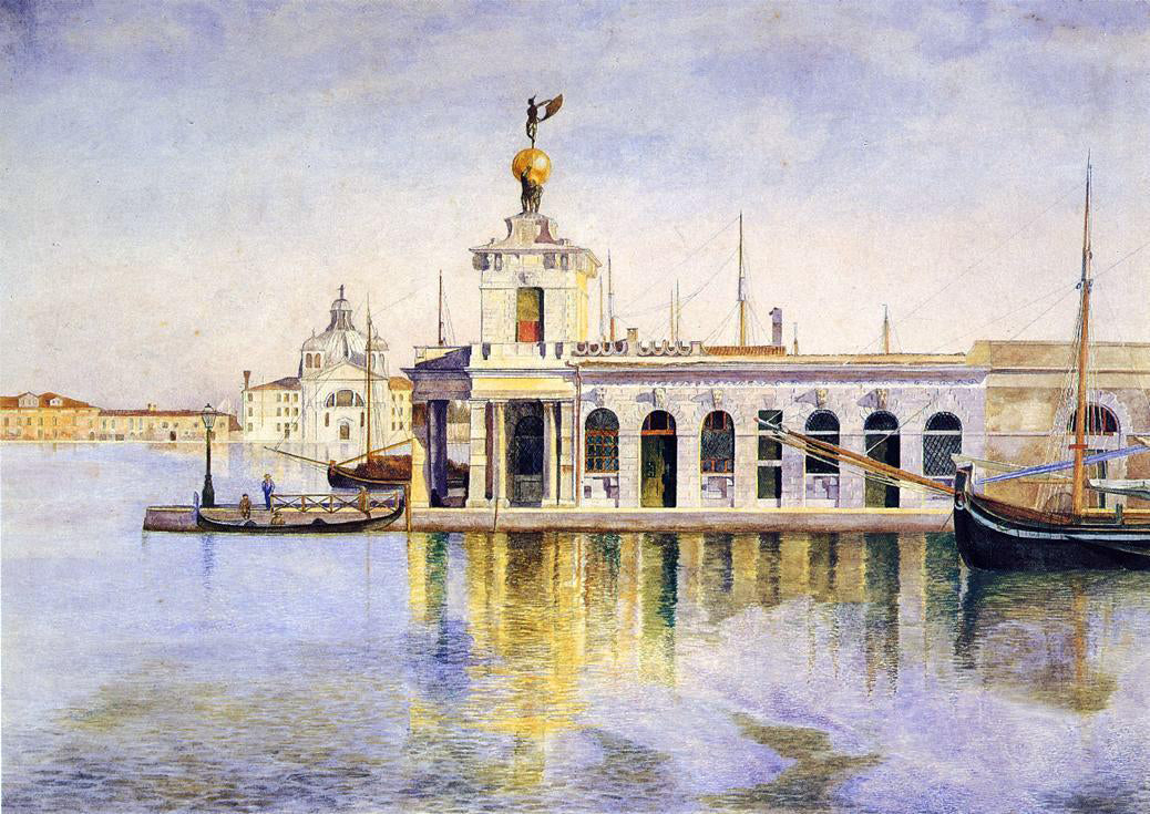  Henry Roderick Newman Ladogana, Venice - Hand Painted Oil Painting