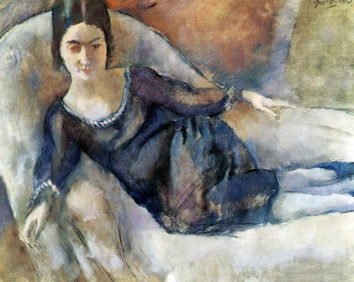  Jules Pascin Lady on a Sofa - Hand Painted Oil Painting
