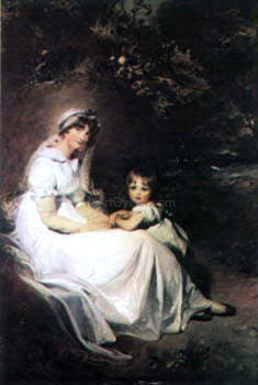  Sir Thomas Lawrence Lady Templeton and her Son - Hand Painted Oil Painting