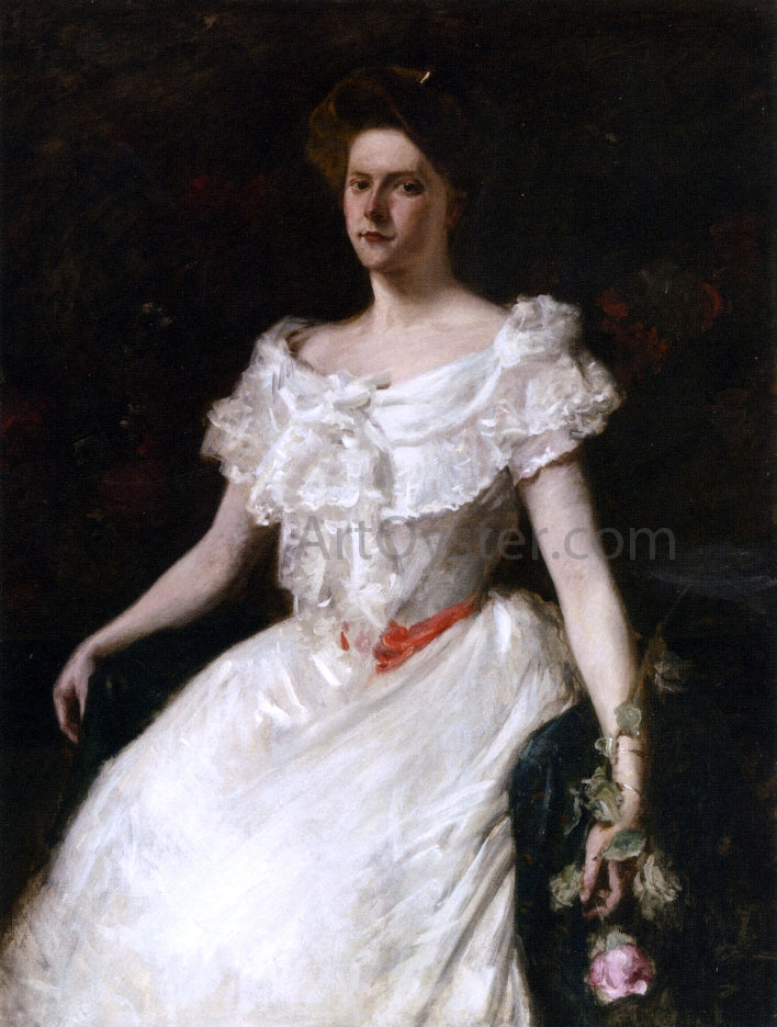  William Merritt Chase Lady with a Rose - Hand Painted Oil Painting