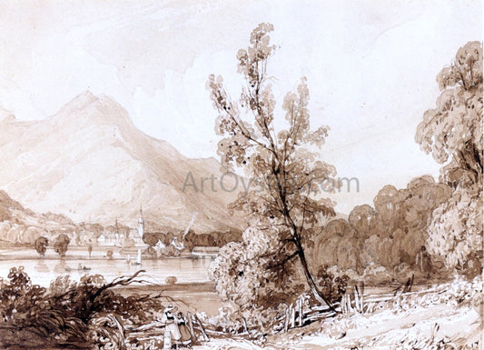  Richard Parkes Bonington Lake Brientz and Interlaken - Hand Painted Oil Painting