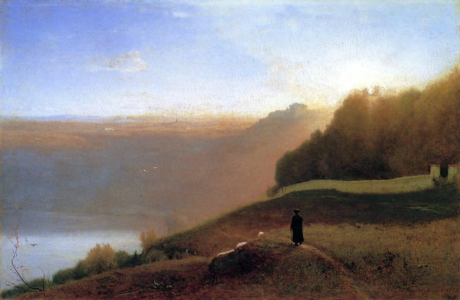  George Inness Lake Nemi - Hand Painted Oil Painting