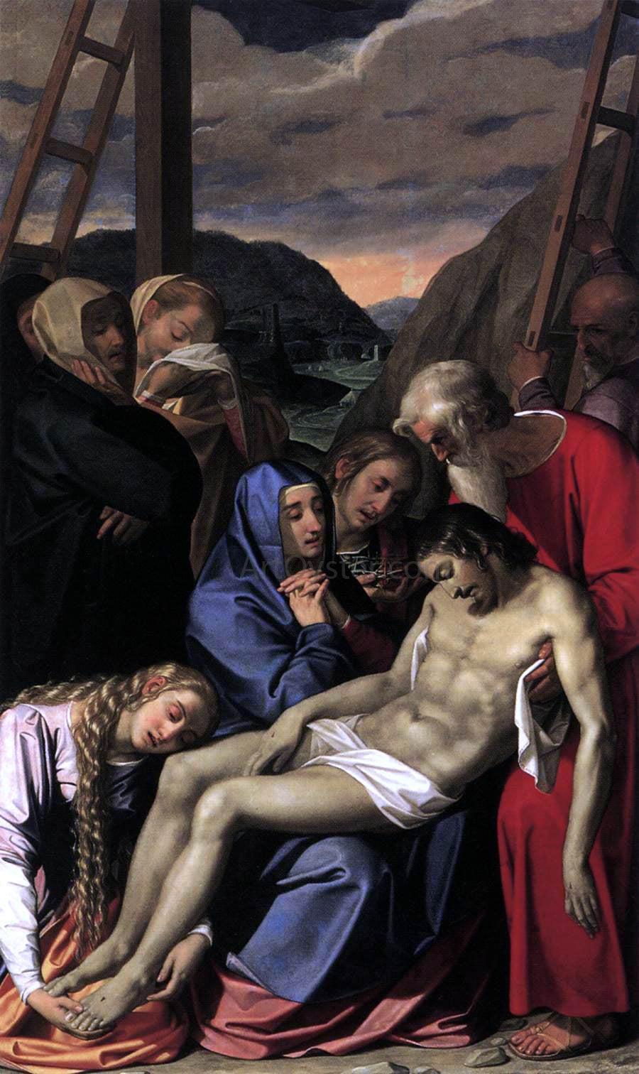  Scipione Pulzone Lamentation - Hand Painted Oil Painting