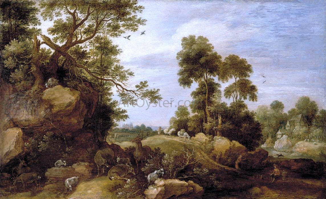  Gillis Claesz D'Hondecoeter Landscape - Hand Painted Oil Painting