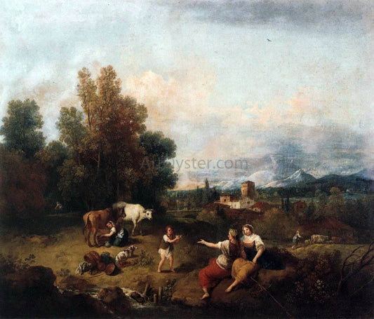  Francesco Zuccarelli Landscape - Hand Painted Oil Painting