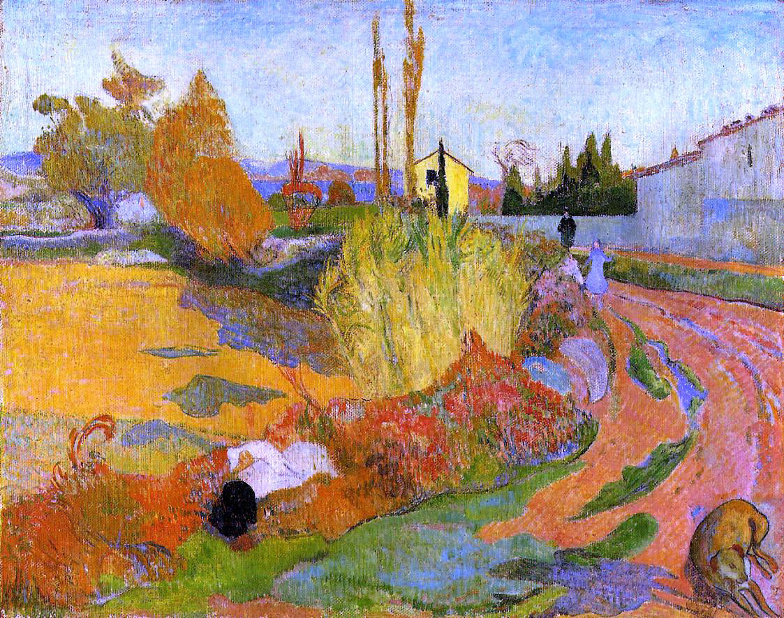  Paul Gauguin A Landscape, Farmhouse in Arles - Hand Painted Oil Painting