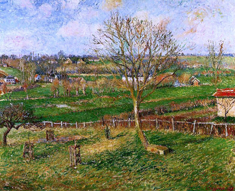  Camille Pissarro Landscape, Fields, Eragny - Hand Painted Oil Painting