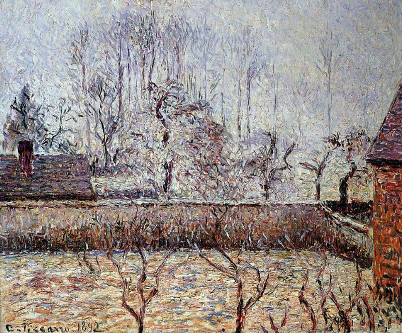  Camille Pissarro Landscape, Frost and Fog, Eragny - Hand Painted Oil Painting