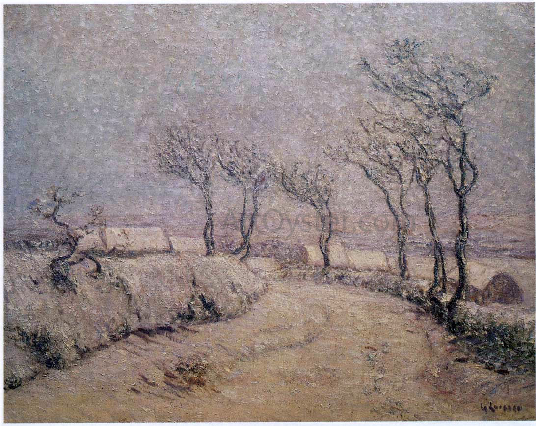  Gustave Loiseau Landscape in Snow - Hand Painted Oil Painting