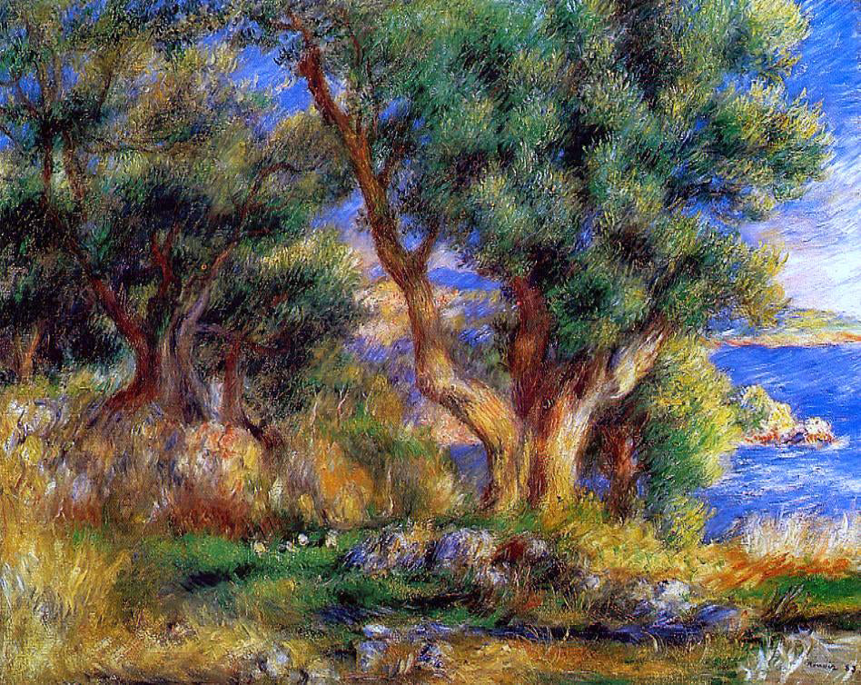  Pierre Auguste Renoir Landscape near Manton - Hand Painted Oil Painting