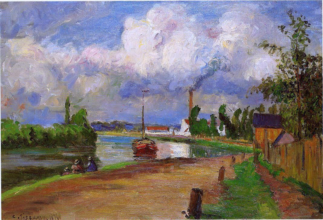  Camille Pissarro Landscape of the Oise - Hand Painted Oil Painting