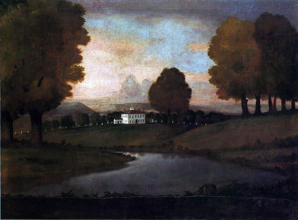  Ralph Earl Landscape of the Ruggles Homestead - Hand Painted Oil Painting