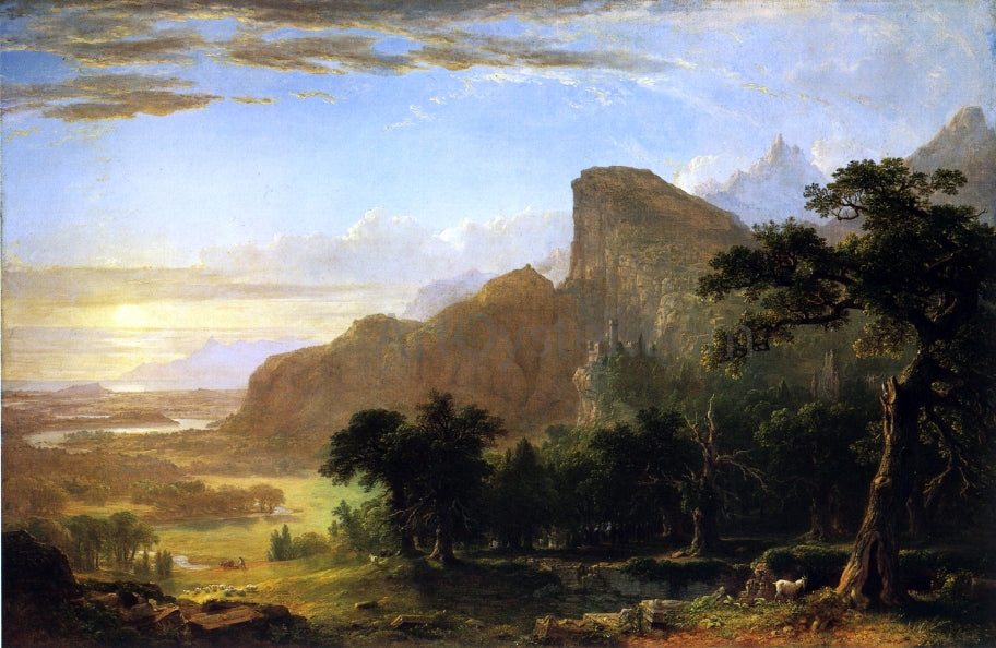  Asher Brown Durand Landscape - Scene from "Thanatopsis" - Hand Painted Oil Painting