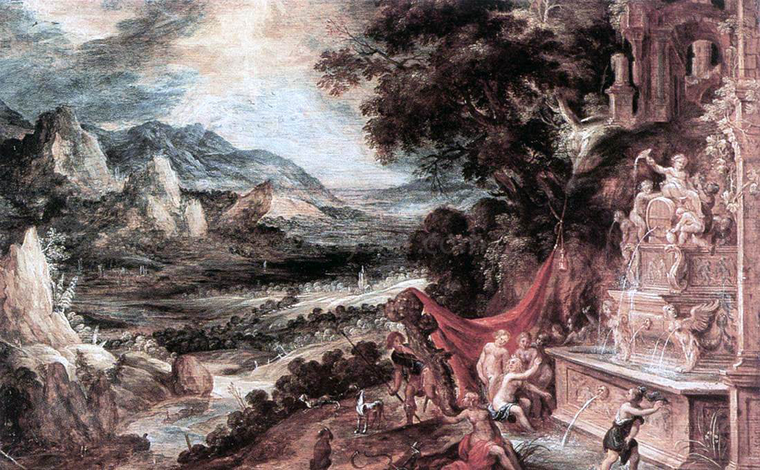 Kerstiaen Keuninck Landscape with Actaeon and Diana - Hand Painted Oil Painting