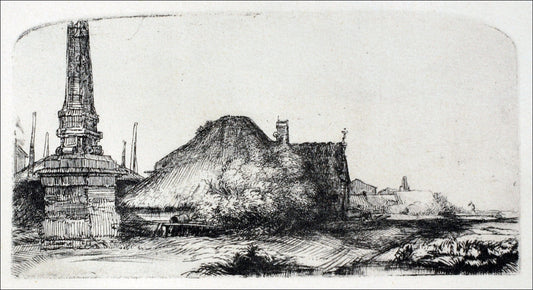  Rembrandt Van Rijn The Landscape with an Obelisk - Hand Painted Oil Painting
