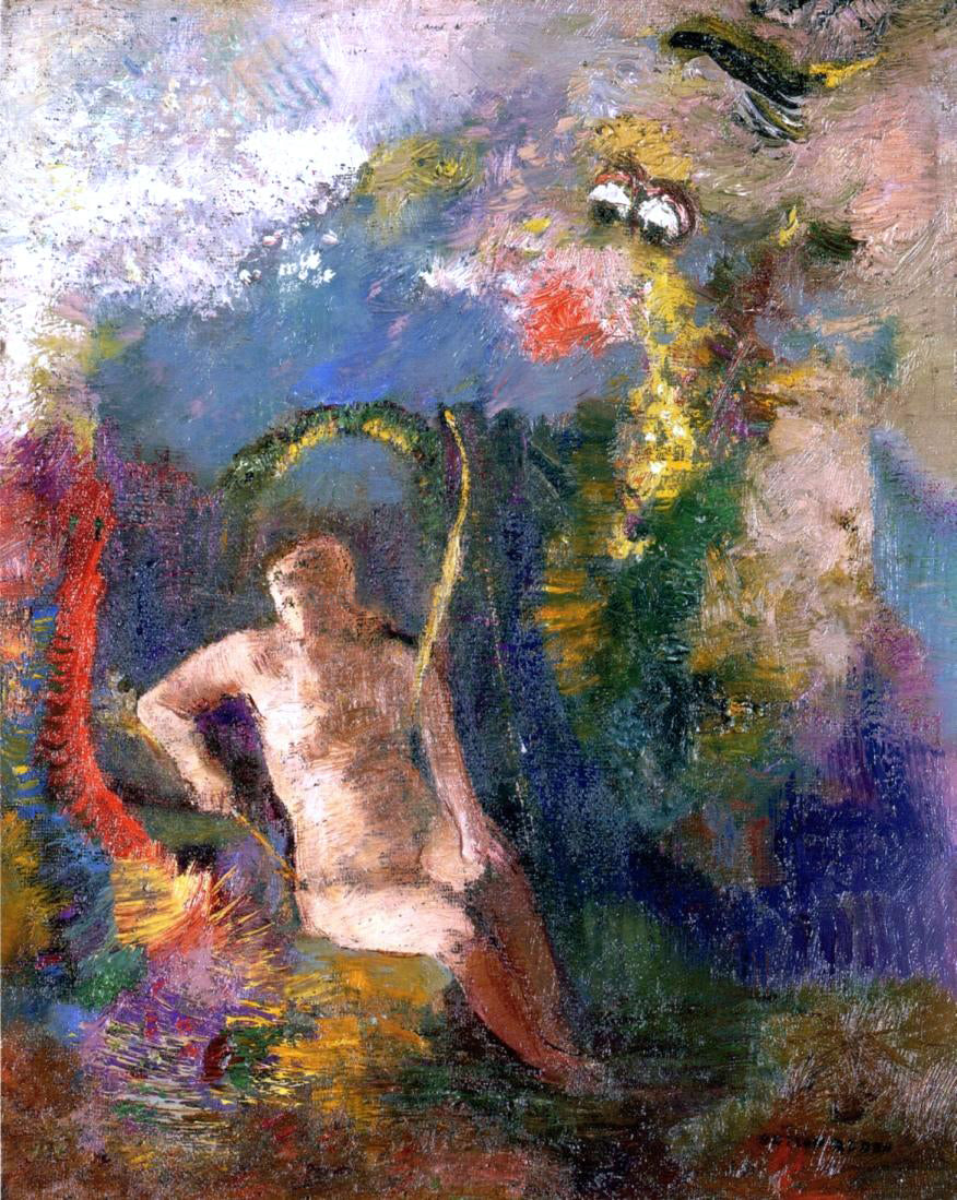  Odilon Redon Landscape with Eve - Hand Painted Oil Painting